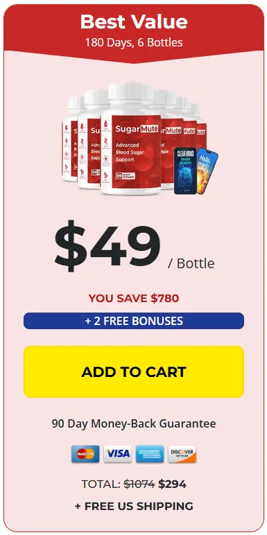 Order SugarMute 6 bottles best value